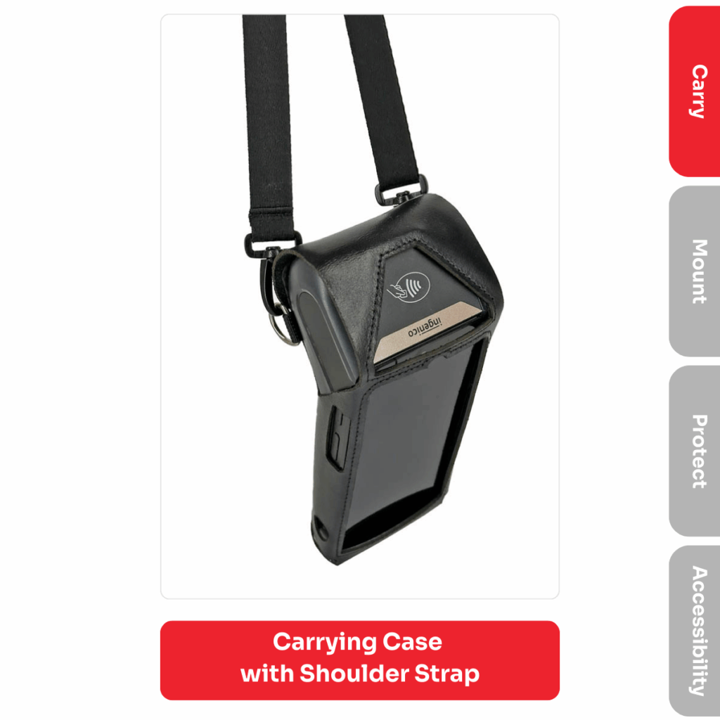 Ingenico DX8000 carrying case with shoulder strap
