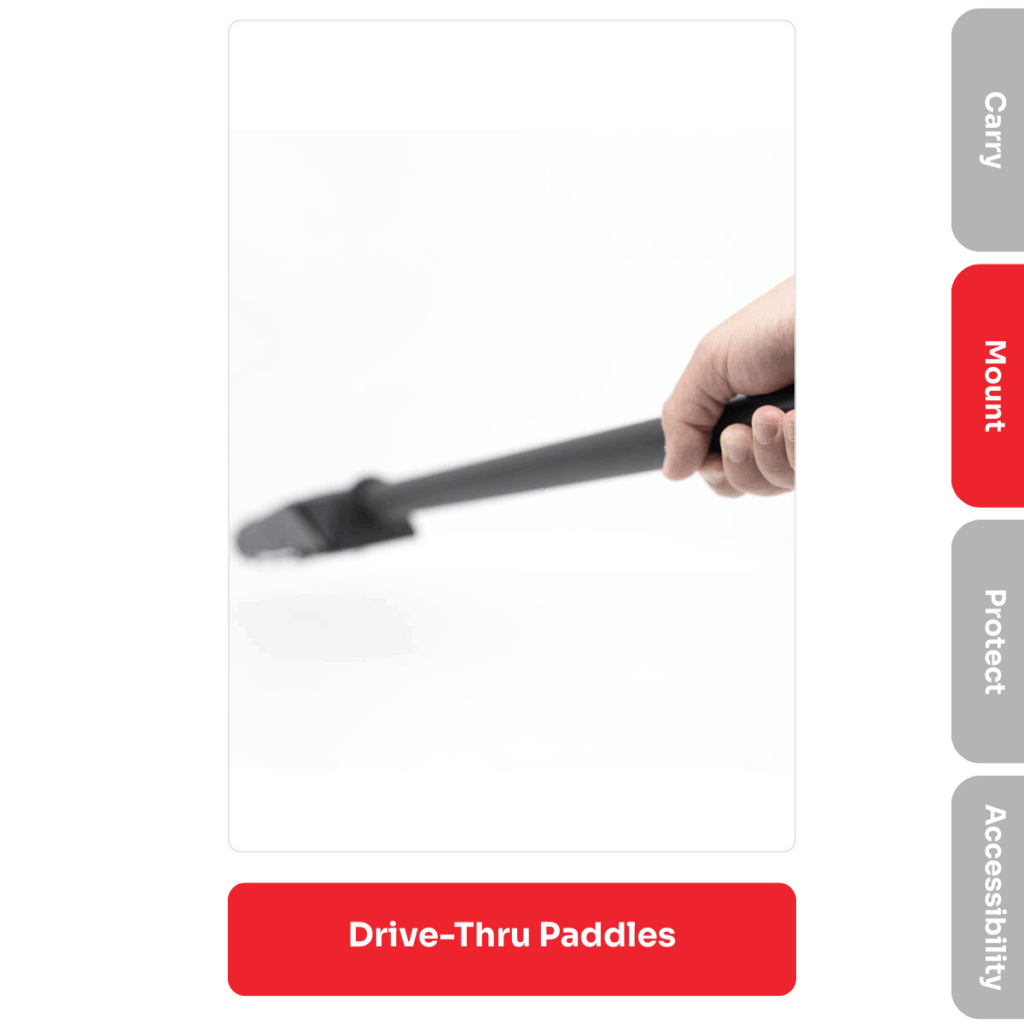 Ingenico DX8000 drive-thru paddle holder